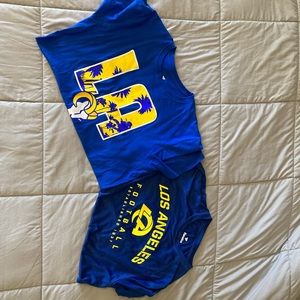 Two L.A. Rams mens t-shirts